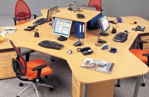 Hammerbacher Callcenter HC Tischsysteme