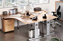 Hammerbacher Ergonomic Plus Serie O Tischsysteme